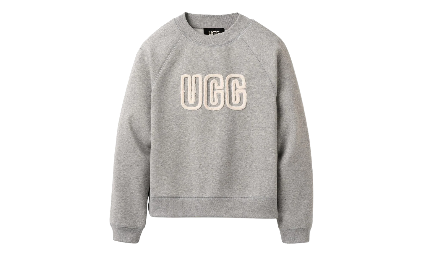 Logo Crewneck Sweatshirt WMNS "Grey Heather" 1171477 GRHE