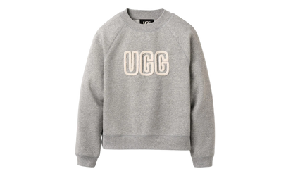 Logo Crewneck Sweatshirt WMNS "Grey Heather" 1171477 GRHE