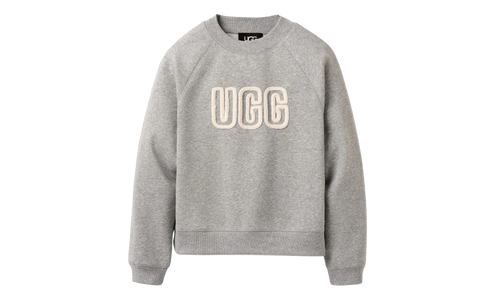 Logo Crewneck Sweatshirt WMNS "Grey Heather" 1171477 GRHE