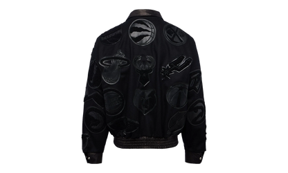 Vegan Leather Jacket "VNFL Collage" NFL 201 BLK