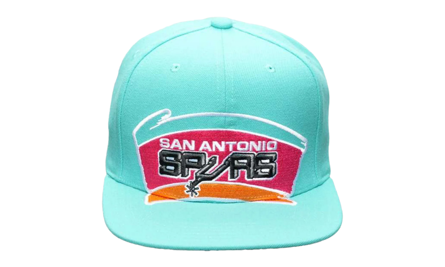 NBA Hardwood Classics XL Logo Snapback Cap "San Antonio Spurs - Teal" HS9762 SASTEAL