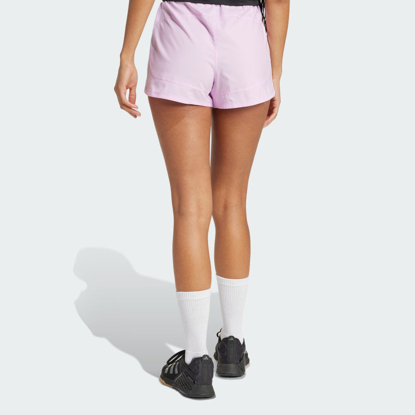 Women's adidas Pacer Training 3-Stripes Woven High-Rise Shorts