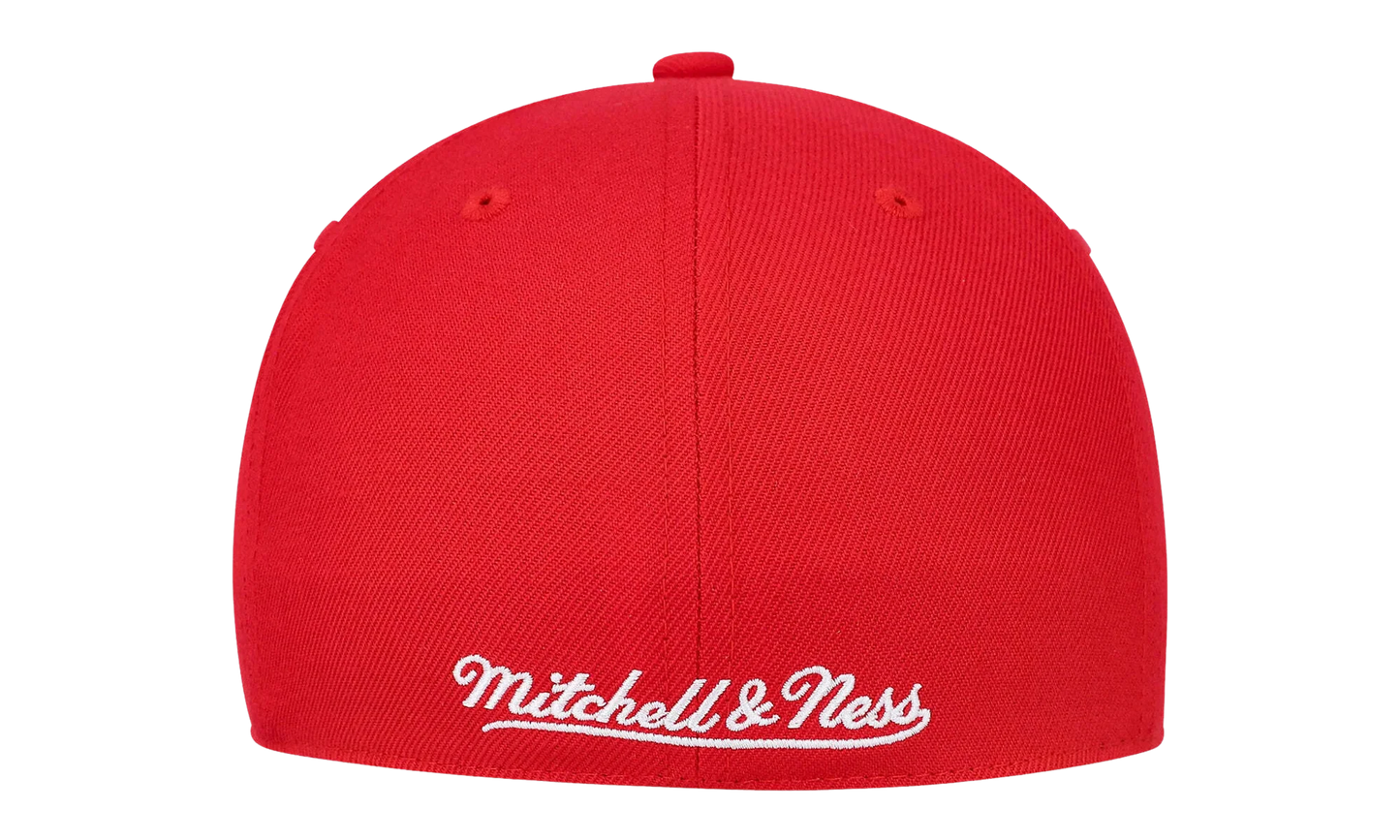 NBA Hardwood Classics Team Ground 2.0 Fitted Cap "Chicago Bulls - Red" HHSF3259 CBUYYPPPRED1