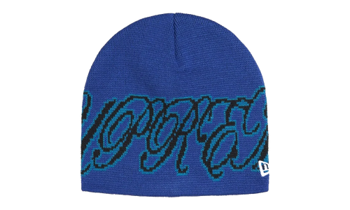 New Era Cursive Beanie "SS26 - Blue" SU27254