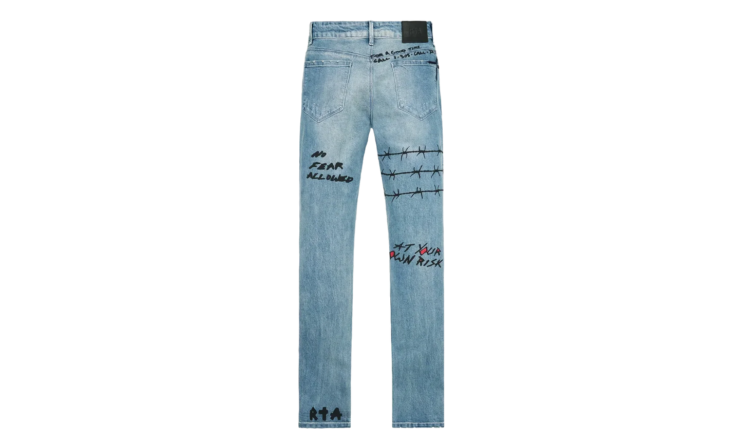 Bryant Skinny Jeans "Blue RLD Artistic" MRLDD899 B1205BLRLA