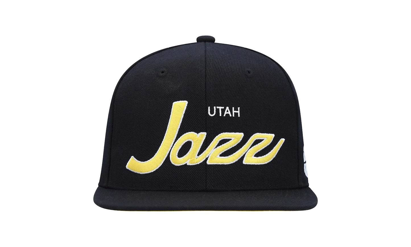 NBA Team Script 2.0 Snapback Cap "Utah Jazz – Black / Yellow" HHSS3280 UJAYYPPPBKYW
