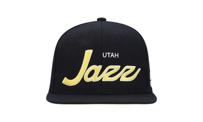 NBA Team Script 2.0 Snapback Cap "Utah Jazz – Black / Yellow" HHSS3280 UJAYYPPPBKYW