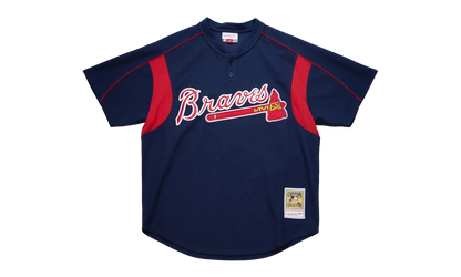 MLB John Smoltz Authentic Batting Practice Jersey "2003 Atlanta Braves – Navy" ABPJAC20009 ABRNAVY03JSM