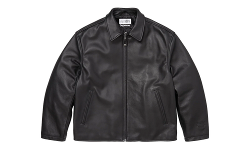 MM6 Maison Margiela Schott® Eagle Leather Jacket "SS26 - Black" SU27202