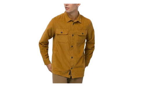 Waffle Corduroy Woven Shirt "Bone Brown" VN0006395RJ1