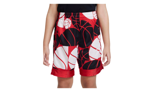 Dri-Fit Elite Printed Basketball Shorts GS "University Red / Black / White" DX5513 657