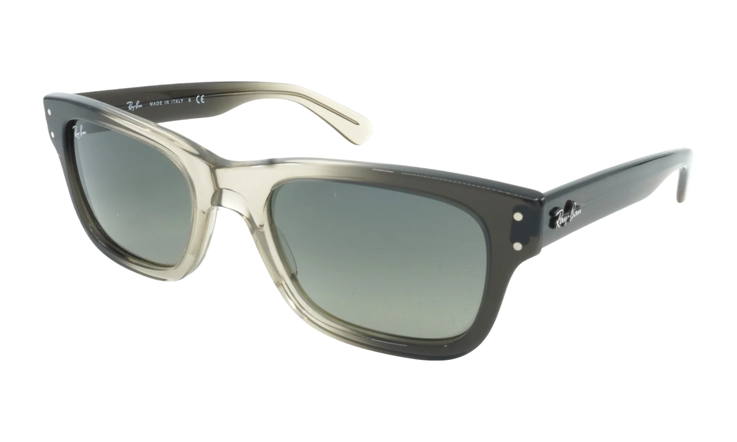 BURBANK SUNGLASSES "POLISHED TRANSPARENT GREY" RB2283-1340-71_52
