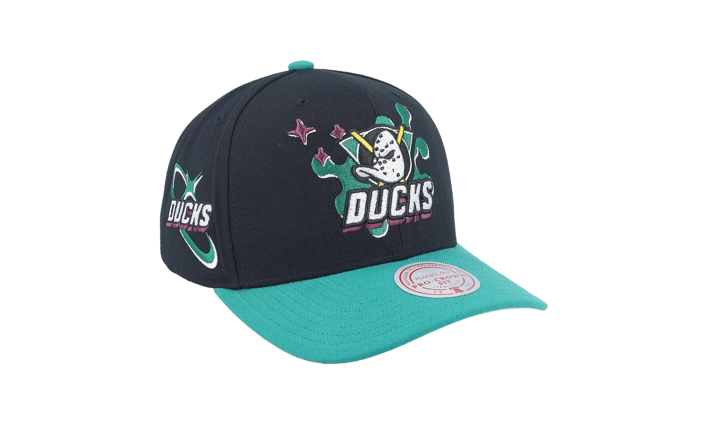 NHL Vintage Groove Drip Pro Snapback Cap "Anaheim Ducks - Black" HP8106 ADUBLCK