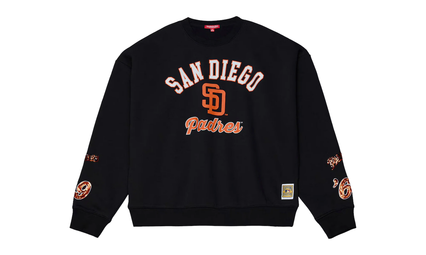 MLB Premium CR Fleece Sweatshirt WMNS "San Diego Padres - Black" SKU FC11344 SDPBLCK