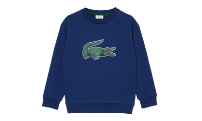 Signature Print Fleece Sweatshirt GS "Navy Blue" SJ1231 F9F