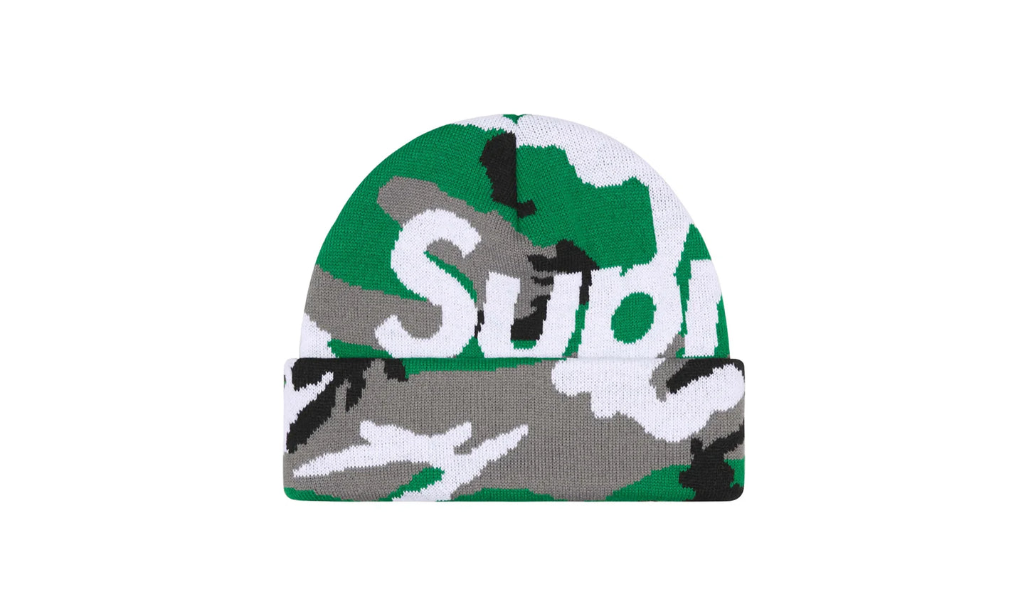 Camo Big Logo Beanie "FW25 - Green Camo" SU26857
