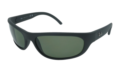 Predator Rectangular Polarized Sunglasses "Matte Black" RB4033-601-S48_60