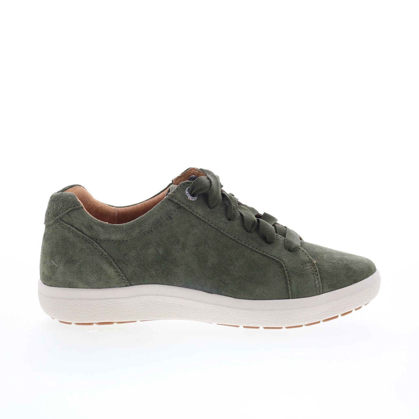 Aetrex Courtney CA104 Womens Green Suede Lace Up Lifestyle Sneakers Shoes