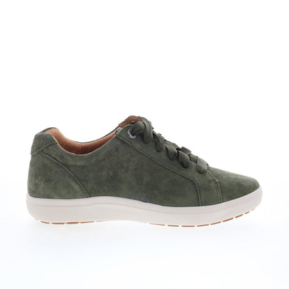 Aetrex Courtney CA104 Womens Green Suede Lace Up Lifestyle Sneakers Shoes