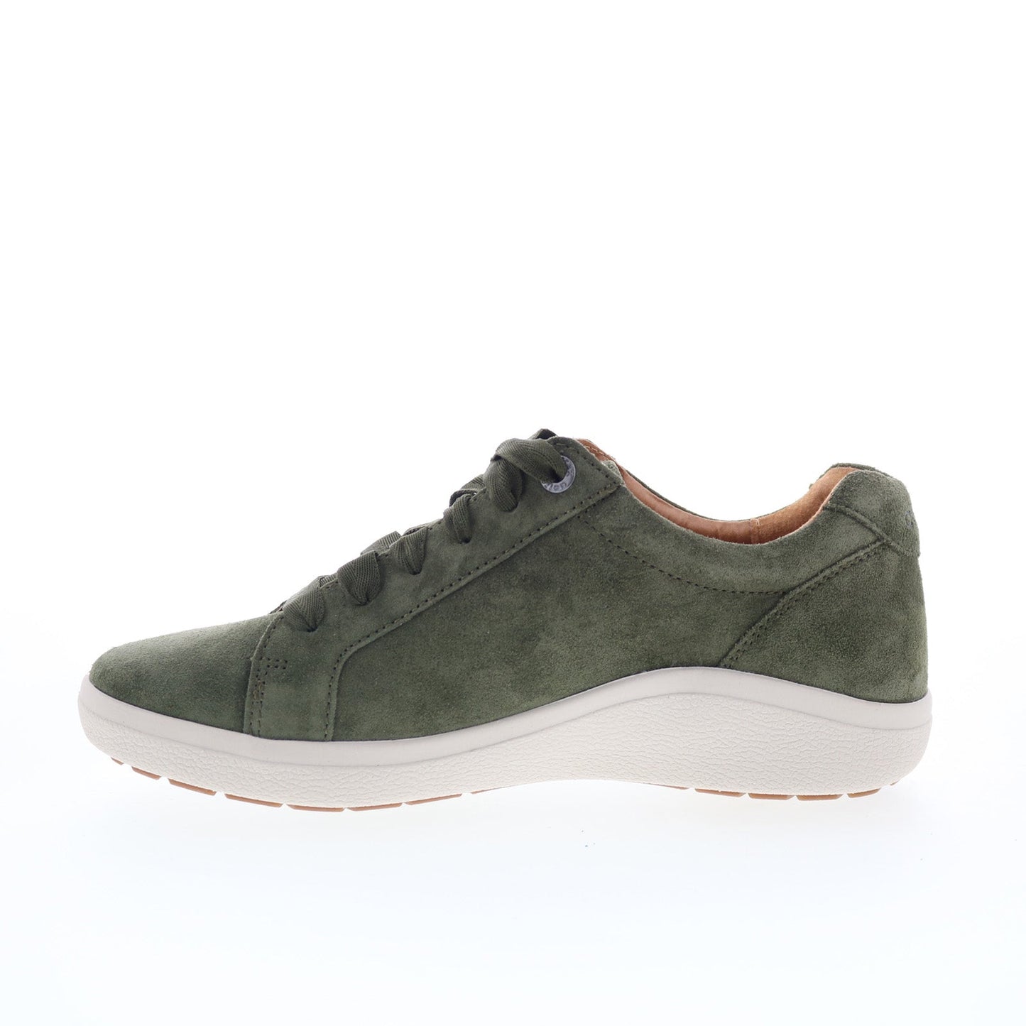Aetrex Courtney CA104 Womens Green Suede Lace Up Lifestyle Sneakers Shoes