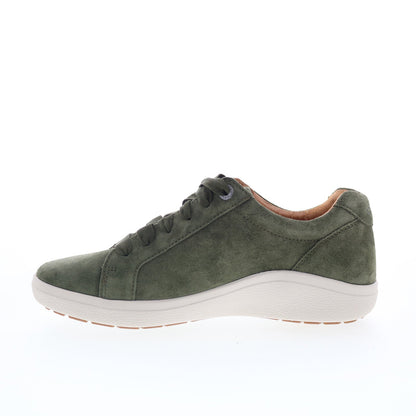 Aetrex Courtney CA104 Womens Green Suede Lace Up Lifestyle Sneakers Shoes