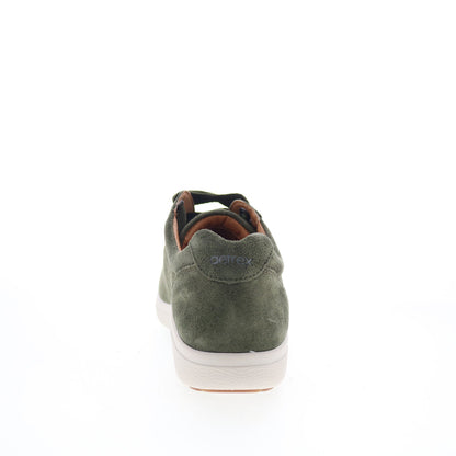 Aetrex Courtney CA104 Womens Green Suede Lace Up Lifestyle Sneakers Shoes
