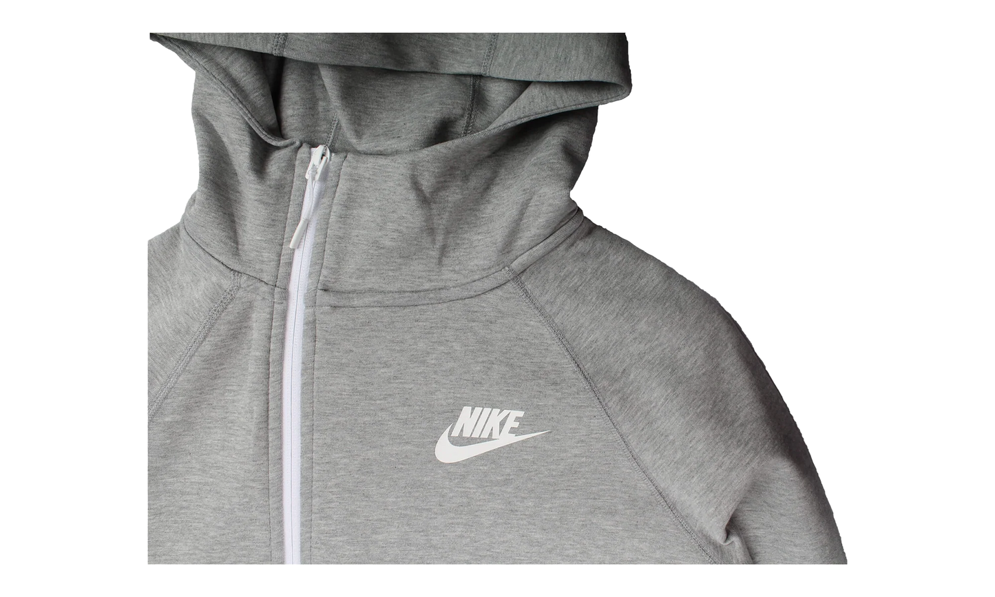 Sportswear Tech Fleece Full-Zip Cape Hoodie WMNS "Grey White" 930757 063