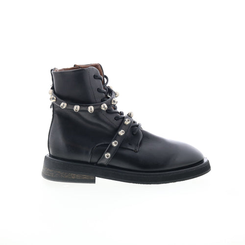 Carl Womens Black Leather Zipper Casual Dress Boots