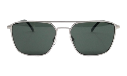 Rectangle Sunglasses "Matte Silver" L194S-035