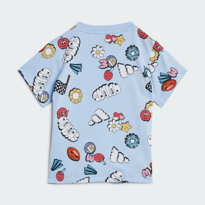 Kids' adidas Seasonal Essentials Fun Allover Print Set Kids