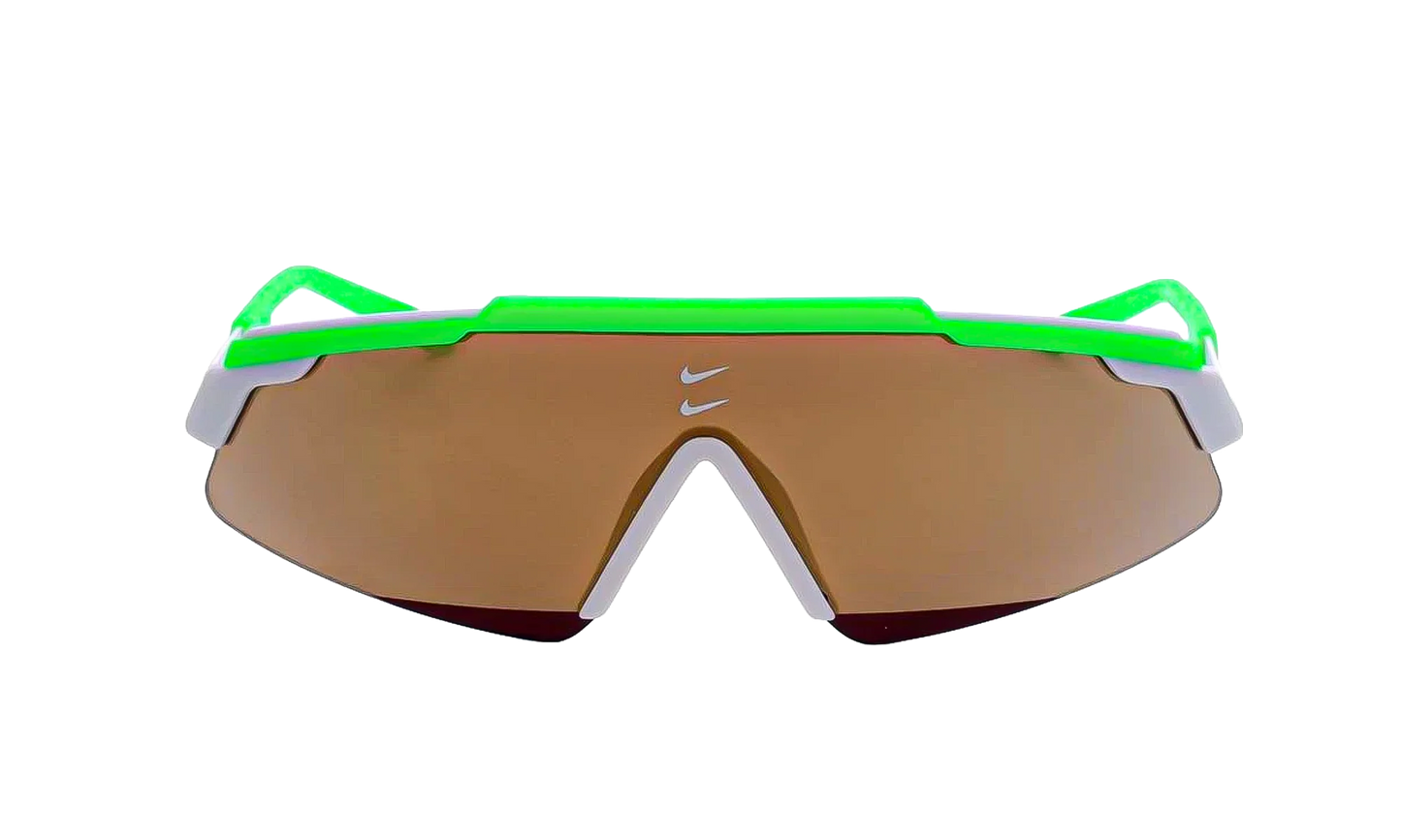Marquee Sunglasses "Strike Green White / Bronze Brown Mirror" FN0302 398
