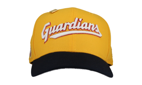 59FIFTY Cleveland Guardians G Wings Fitted Hat "Yellow / Black" NE100