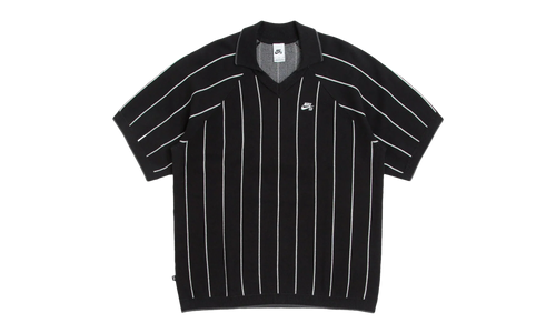 SB Short-Sleeved Polo Skate Sweater "Black / Sail" HQ9018 010