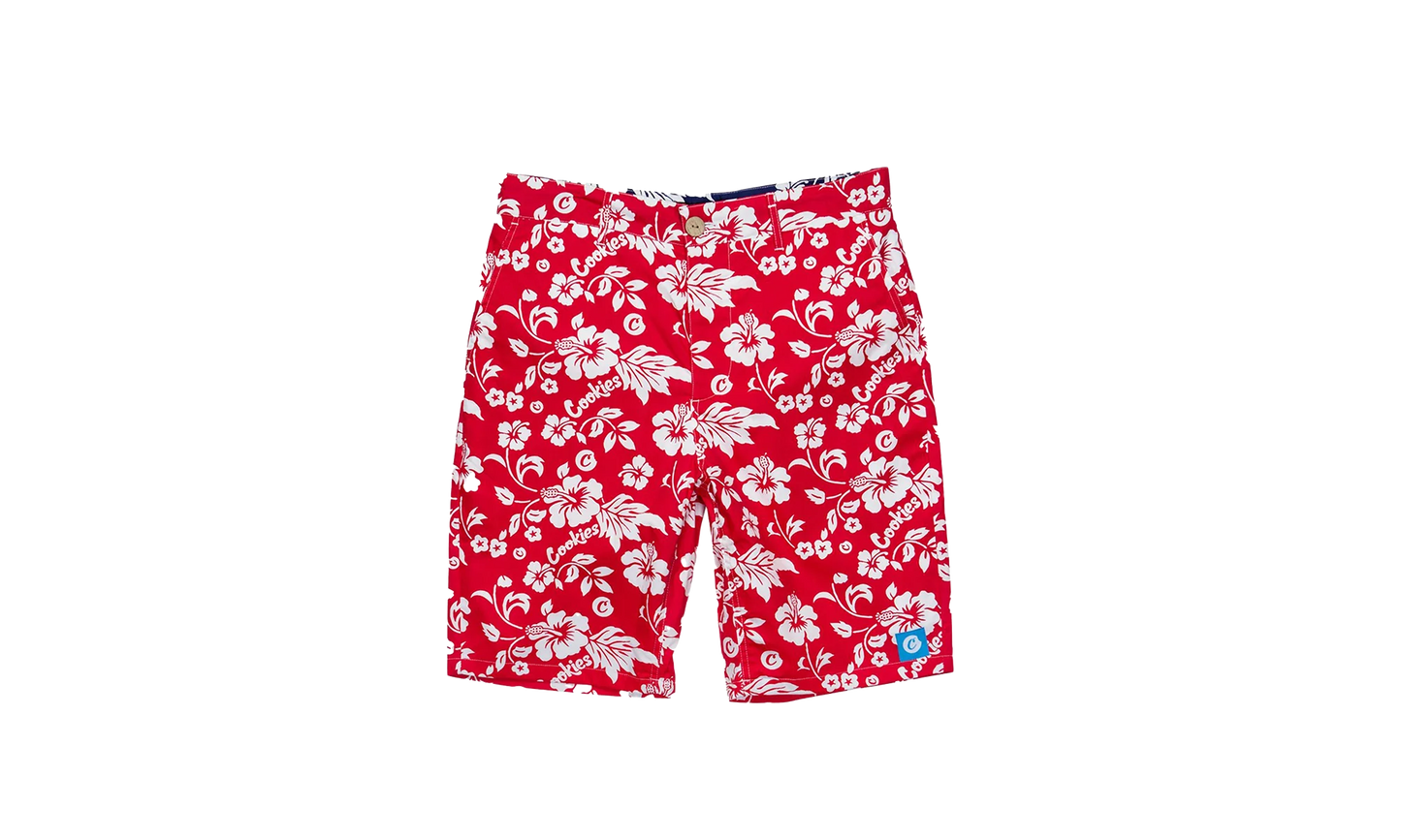 Waimea Cotton Poplin Flower Short "Red" 1543B3989 RED