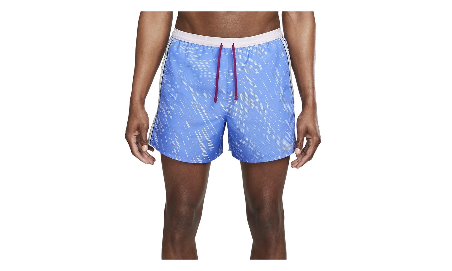 Run Division Stride 5" Shorts "Medium Blue / Reflective Silver" DM4767 432