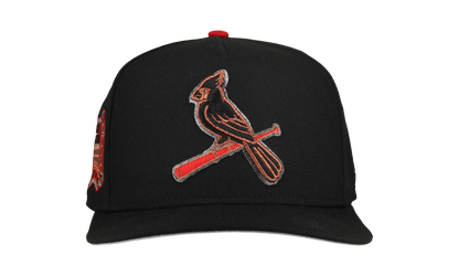 9FIFTY St. Louis Cardinals Busch Stadium A Frame Snapback Hat "Black Metallics" NE384