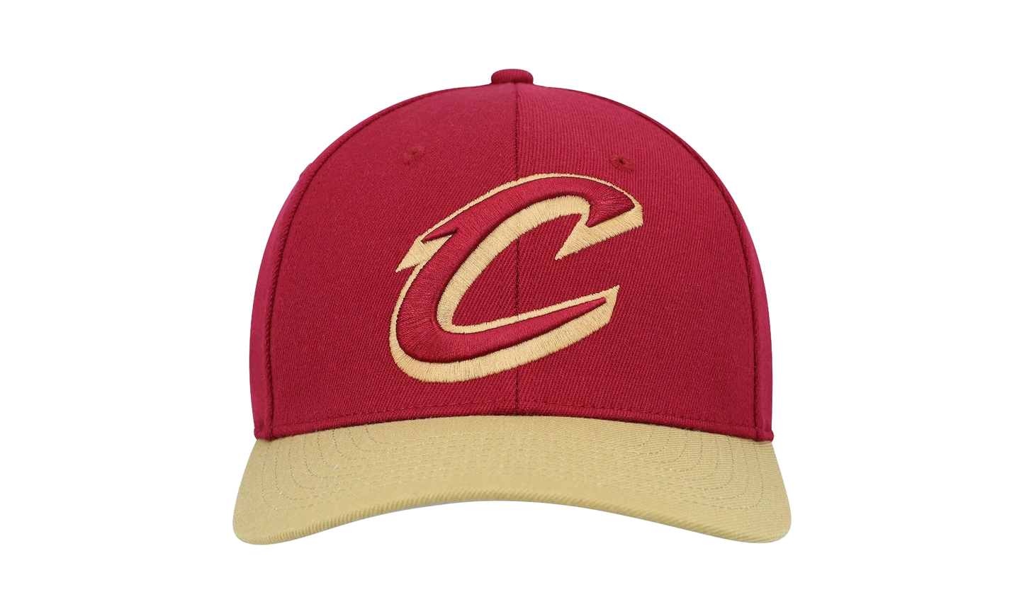 NBA Team 2 Tone 2.0 Stretch Snapback Cap "Cleveland Cavaliers - Red / Gold" HHSS3265 CCAYYPPPRDGD