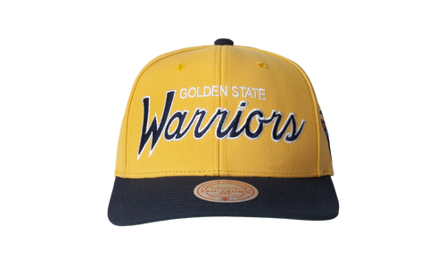 NBA Hardwood Classics Team Script 2.0 Pro Snapback Cap "Golden State Warriors - Yellow" HHSS5132 GSWYYPPPYELL