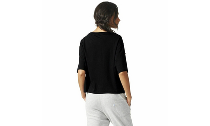 Originals Ramera Flag Cropped Tee WMNS "Black" AJ8944