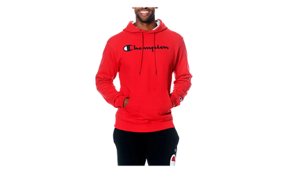 Powerblend Fleece Script Logo Hoodie "Red" GF89H Y067942WC
