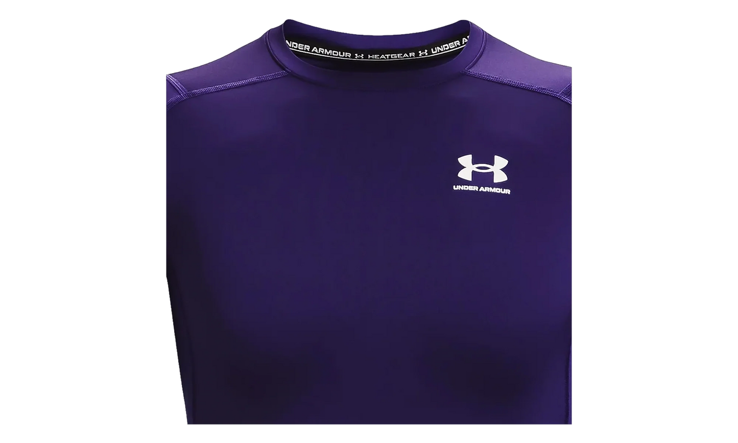 HeatGear Compression Short Sleeve "Purple / White" 1361518 500