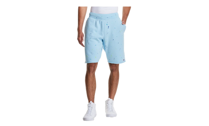 C-Life Reverse Weave Paint Splatter Shorts "Candid Blue" 825977 AZZC
