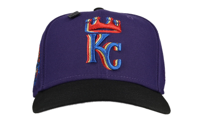 59FIFTY Kansas City Royals Trippy 40th Anniversary Patch Fitted Hat "Blue / Grey" 123451297206