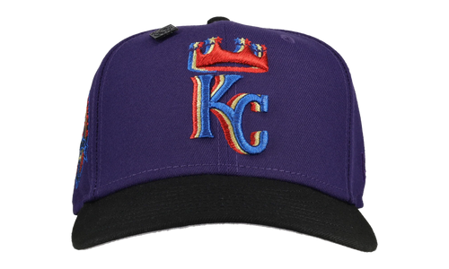 59FIFTY Kansas City Royals Trippy 40th Anniversary Patch Fitted Hat "Blue / Grey" 123451297206