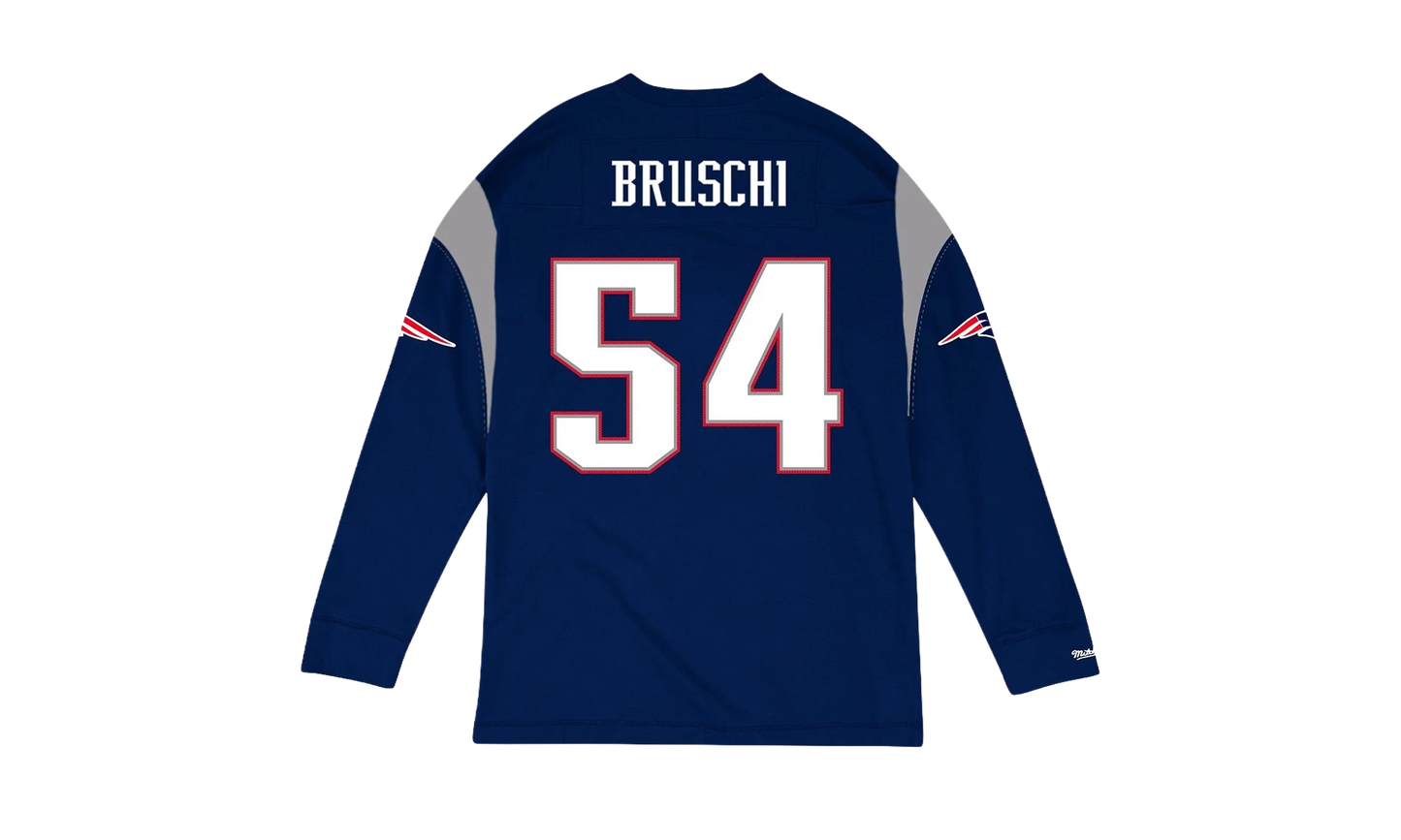 NFL Name & Number Longsleeve "New England Patriots - Navy" NNLSMG18064 NEPNAVY04TBS