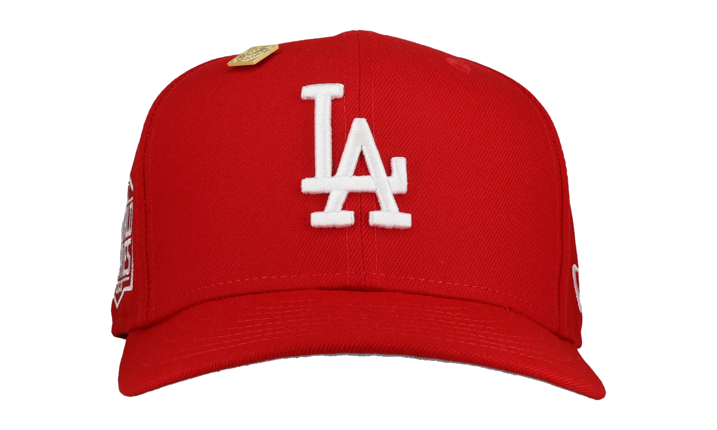59FIFTY Los Angeles Dodgers 2020 World Series Fitted Hat "Red / White" 123451300073