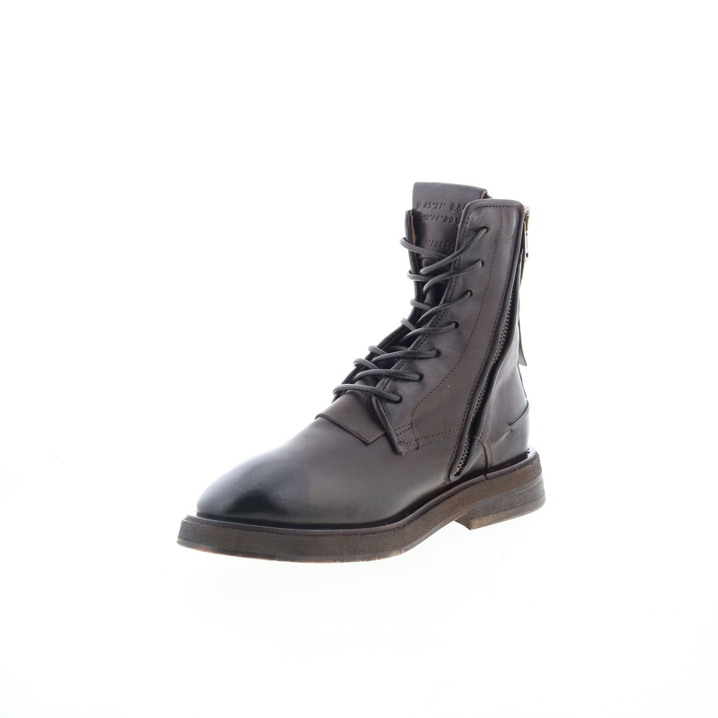Chevy Womens Brown Leather Lace Up Casual Dress Boots