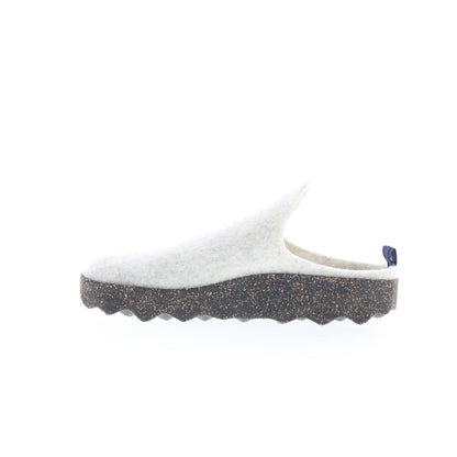Asportuguesas Come COME023ASP-042 Womens White Slip On Clog Flats Shoes