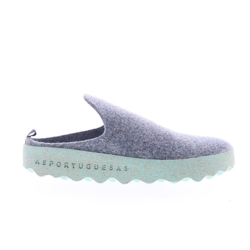 Asportuguesas Come COME023ASP-065 Womens Gray Slip On Clog Flats Shoes