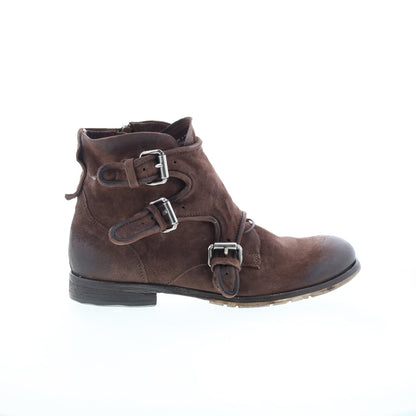 Copper Mens Brown Leather Zipper Casual Dress Boots